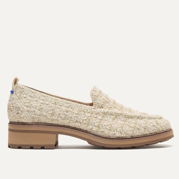Rothy's The Lug Loafer Snowcap Bouclé CreamSize 8 - Picture 1 of 15
